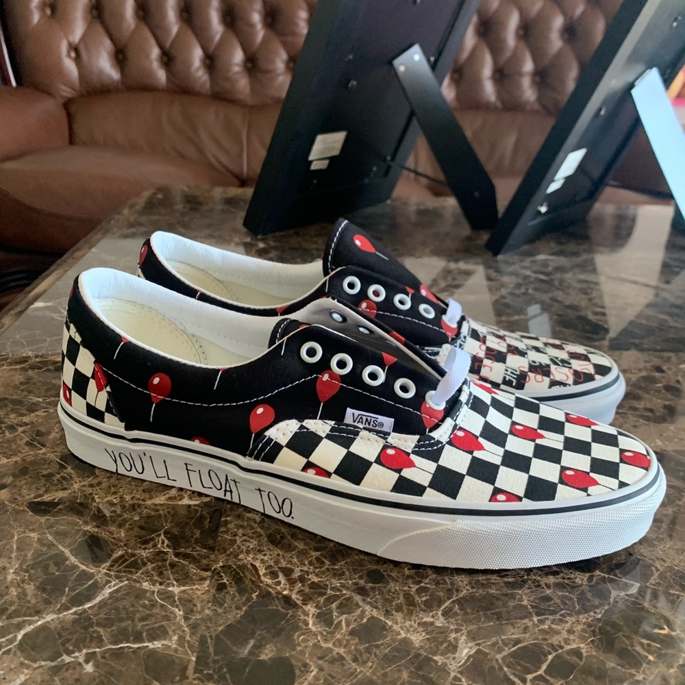 New Men's Vans x IT The Clown House Of Terror Pennywise Horror Movie Size 10